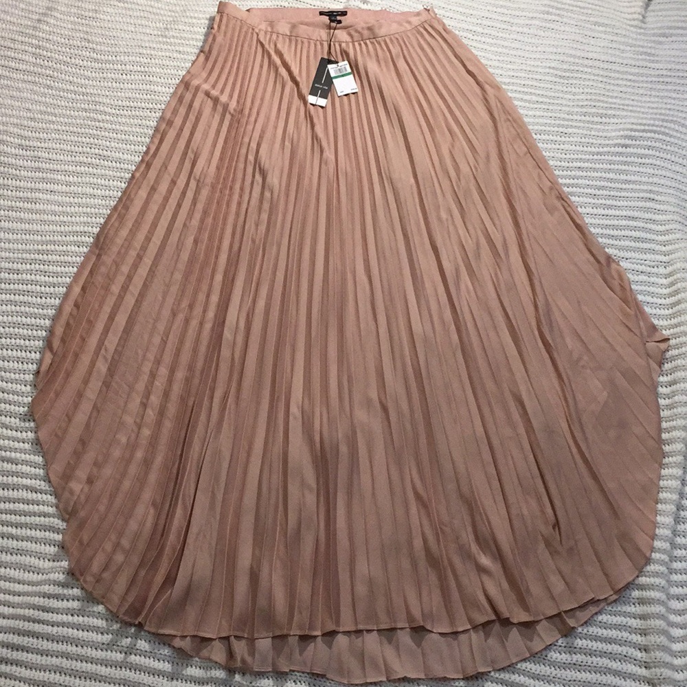 Dolce Vita Dusty Rose pleated Camry maxiskirt SzLG